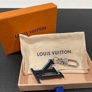 Louis Vuitton Bag Charm/Key Chain Bijoux Sac Optic Black Blue Silver (JB1255)